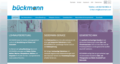 Desktop Screenshot of bueckmann.com